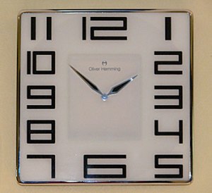 Oliver Hemming Square Clock